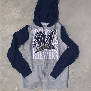 Perfect condition brewers girls sparkle zip up